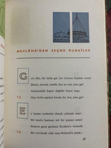 MEVLANA'DAN SEÇME RUBAİLER