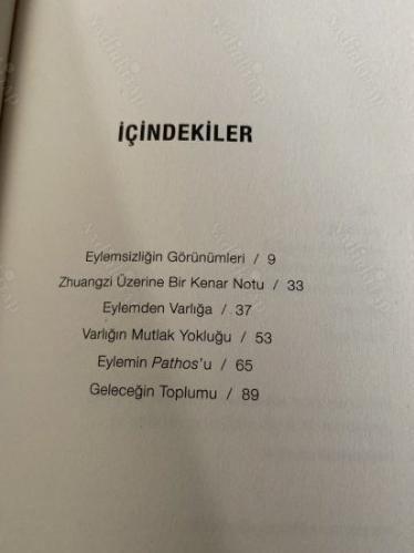 TEFEKKÜR YAŞAMI - Ya da Eylemsizlik Üzerine