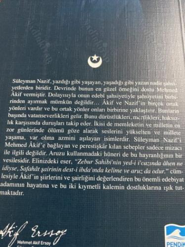 Mehmet Akif Ersoy'un dost çevresi Süleyman nazif