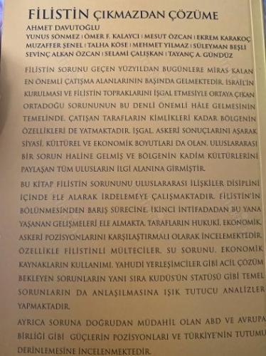 FİLİSTİN ÇIKMAZDAN ÇÖZÜME