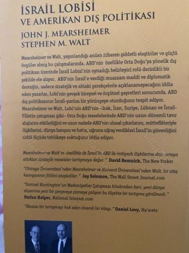 İsrail Lobisi; ve Amerikan Dış Politikası.ilk basım şubat 2009