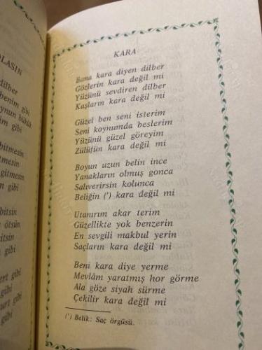 TÜRK ŞAİRLERİNDEN SEÇMELER KARACA OĞLAN İlk Baskı