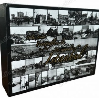 Hilmi Şahenk Fotoğrafları İle Bir Zamanlar İstanbul 100 adet Kartpostal - KUTUSUNDA