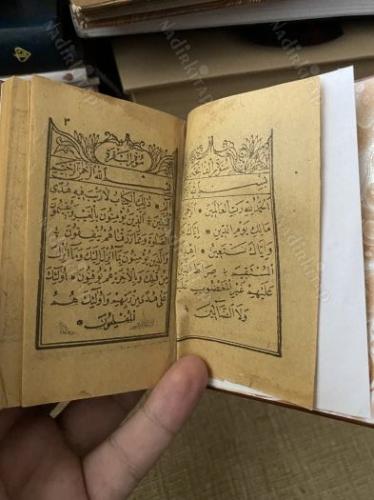 Osmanlıca küçük kitap deri ciltli (cilt sonradan yapılma )