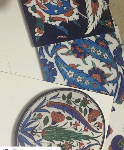 İznik Tiles 23x47 cm 7 adet önlü arkalı 23x47 cm 15, sf büyük boy 23x47 cm kitapçık Çok güzel bir eser