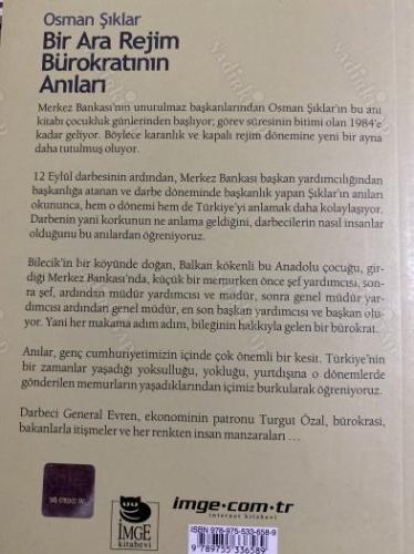 Bir Ara Rejim Bürokratının Anıları