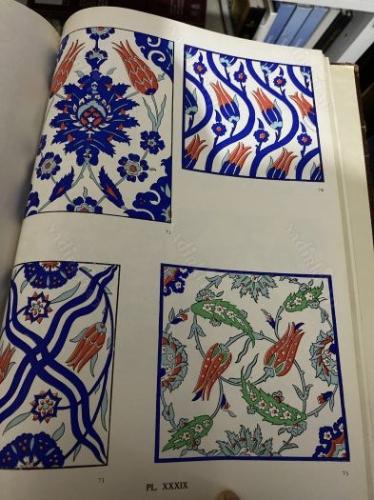 TURKISH CERAMICS (75 PLATES 144 DRAWINGS) -85 COLURED-