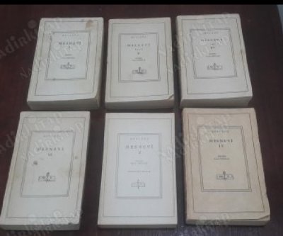 MESNEVİ 1-2-3-4-5-6 Takım .. İLK Türkçe TAM Çeviren: Veled İzbudak ... Gözden Geçiren: Abdülbaki Gölpınarlı .. (MİV/1956-1965) ..Şark-İslam Klasikleri