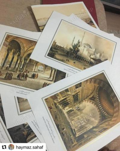 Ayasofya Camii Gravürleri (21 Adet Garvür-Poster)