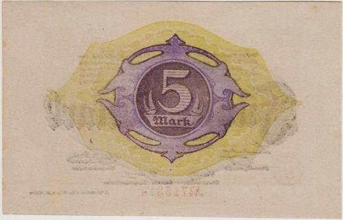 *** ALMANYA 5 MARK 1918 NOTGELD-ALTONA ŞEHRİ. ÇİL.