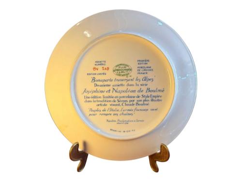 limoges d arceau Napolyon görselli el boyama porselen dekor tabağı 21 cm çapında