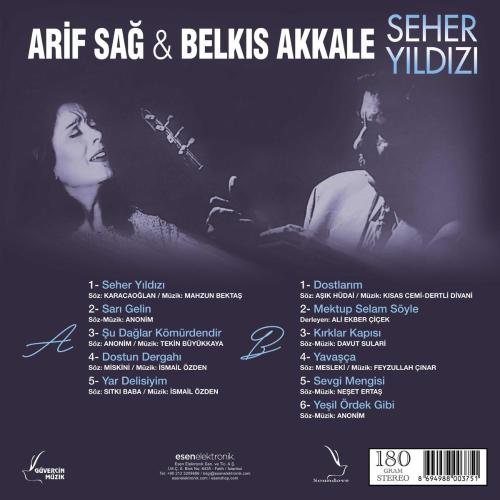 Arif Sağ  Belkıs Akkale Seher Yıldızı  LP PLAK SIFIR JELATİNLİ AMBALAJINDADIR 14 HAZİRAN 2026 YENİ BASKIDIR