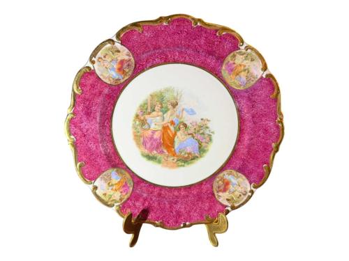 schumann bavaria porselen dekor tabağı 26,5 cm çapında