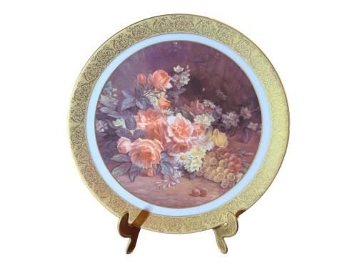 limoges porselen duvar tabağı 24 cm çapında