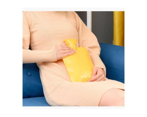 SICAK SU TORBASI,SARI RENKLİ KAUÇUK TERMOFOR 26x15cm 750ml