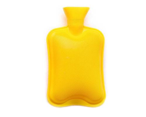 SICAK SU TORBASI,SARI RENKLİ KAUÇUK TERMOFOR 26x15cm 750ml