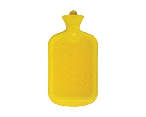 SICAK SU TORBASI,SARI RENKLİ KAUÇUK TERMOFOR 26x15cm 750ml