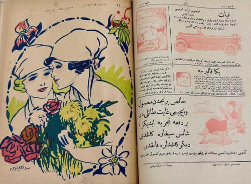 Sedat Simavi Şaheseri Diken Mizah Mecmuası 25 Sayı (1920 Yılı) Bol Reklamlı