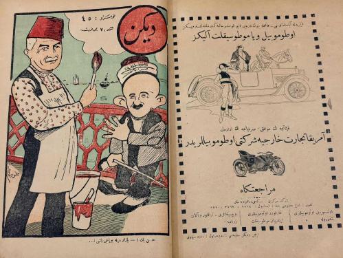 Sedat Simavi Şaheseri Diken Mizah Mecmuası 25 Sayı (1920 Yılı) Bol Reklamlı