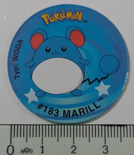 LAYS POKEMON İSPANYA 183 MARILL TYP:WODA ORİJİNAL ÇİL S2O1O2 ÇOK NADİR