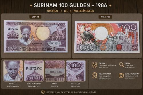 Surinam 100 Gulden 1986  ÇİL
