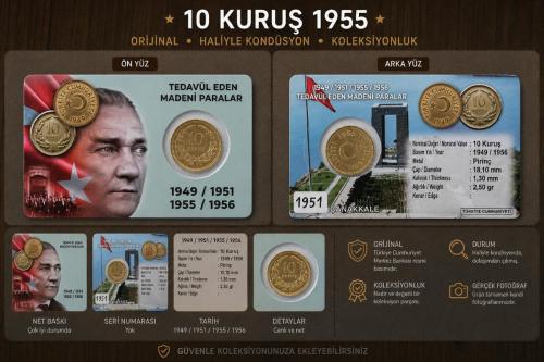 10 Kuruş 1951 Haliyle KONDÜSYON
