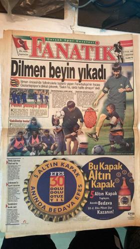 FANATİK SPOR GAZETESİ - TURKISH NEWSPAPER - DOĞUM GÜNÜ HEDİYESİ  - EKSİKSİZ TAM TAKIM GAZETE - 25 EYLÜL 1999 - SAYI:1405 - GALATASARAY - SAMSUNSPOR - HAKAN ŞÜKÜR - HAGİ - MARCIO - SERKAN - K.HAKAN - VURAL - ÜMİT - SUAT - ARİF - AHMET - POPESCU - CAPONE - FATİH TERİM - RIDVAN DİLMEN - JOHNSON - OULARE - MOLDOVAN - BOLİÇ - SERGEN - MOSHOEU - NECİL ÜLGEN - NECATİ BİLGİÇ - ABDULLAH ÇEVRİM - ENGİN VEREL - YUSUF DURSUN - AZİZ YILDIRIM - CEMAL AYDIN - BRIEGEL - NAZMİ AVLUCA - ŞEREF EROĞLU - HAKKI BAŞAR - FATİH BAKAR - HAMZA YERLİKAYA - OSMAN TANBURACI - TEMEL ÖZALAK - COŞKUN ÖZARI - İSMET TONGO - VEDAT DANACI - BU VATAN - GERÇEK SPOR GAZETESİ - FANATIK - HEPİMİZİN - ASLAN 1-0 SAMSUN’U DEVİRDİ - HAGİ KRALLIĞA OYNADI - MARCIO GİRDİ PENALTI YAPTIRDI - KIRAN KIRANA - DİLMEN BEYİN YIKADI - FENER PUSUYA YATTI - GOLCÜLERİM BENİM - GAZİANTEPSPOR CİDDİ RAKİP - HEPİNİZE GÜVENİYORUM - DEREAĞZI ŞENLENDİ - JOHNSON’A KART UYARISI - YEDEKLERE KIRIK NOT - BOLİÇ İÇİN TOP RIDVAN’DA - KARTAL’IN ZOR SINAVI - BEŞ