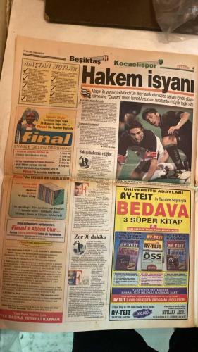 FANATİK SPOR GAZETESİ - TURKISH NEWSPAPER - DOĞUM GÜNÜ HEDİYESİ  - EKSİKSİZ TAM TAKIM GAZETE - 26 EYLÜL 1999 - SAYI:1406 - BEŞİKTAŞ - KOCAELİSPOR - ERTUĞRUL - MÜNCH - İLKER - BRIEGEL - AHMED DURSUN - SERDAR - SHORUNMU - YASİN - SELLAMİ - STINGACIU - ZEKİ - NAZMİ AVLUCa - ŞEREF EROĞLU - HAKKI BAŞAR - HAMZA YERLİKAYA - GÜVEN TANER - TAYLAN UYGUR - DOĞAN BABACAN - YEMEN EKŞİOĞLU - METİN TÜKENMEZ - RAHMAN SAĞIROĞLU - BU VATAN - GERÇEK SPOR GAZETESİ - FANATIK - HEPİMİZİN - KARTAL BÜYÜYÜ BOZDU - KARTALI ERTUĞRUL UÇURDU - SÖKE SÖKE - KARTAL TAM GAZ - BEŞİKTAŞ’A BU YAKIŞIR - HAVAYA GİRDİLER - KOCAELİ’NE DESTEK - AVRUPA ŞAMPİYONU NAZMİ AVLUCa - DURAN TOP BECERİSİ - ELEMTEREFİS - SÜPER SOLAK İŞBAŞINDA - CİM BOM MAÇ FAZLASIYLA LİDER - FENERBAHÇE ALTAY ÖNÜNDE - BEŞİKTAŞ DENİZLİSPOR’U HAVALANDIRDI - BRUNO’DA PROBLEM YOK - BAŞKAN YILDIRIM’DAN SON UYARI - MAZERET İSTEMEM - TARAFTAR BAŞARI İSTİYOR - ZORLU MAÇLAR GALATASARAY ROBOT GİBİ - CHELSEA GALİP - HERTHA BERABERE - BEŞİKTAŞ - KOCAELİSPOR - 1-0 -
