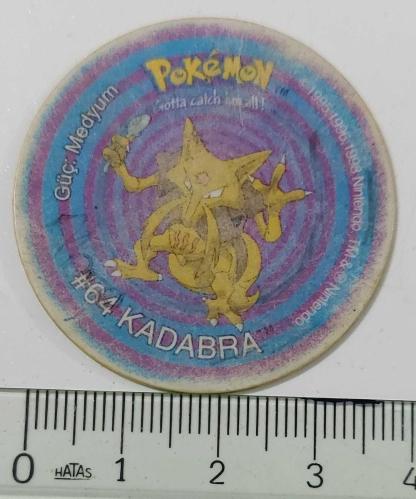 LAYS POKEMON 64 KADABRA GÜÇ:MEDYUM ORİJİNAL L3K2A1 NADİR