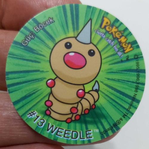 LAYS POKEMON 13 WEEDIE GÜÇ:BÖCEK ORİJİNAL TASO ÇİL M2HH1 NADİR