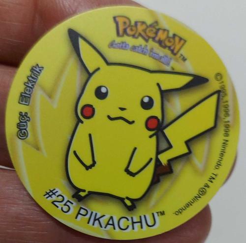 LAYS POKEMON 25 PIKACHU GÜÇ:ELEKTRİK ORİJİNAL TASO ÇİL WW2XX3 ÇOK NADİR