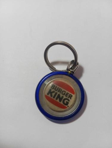 90 lardan burger king çift taraflı anahtarlık