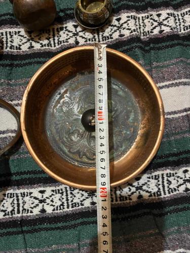 Antika İşlemeli Bakır Hamam Tası / Bakır Kase