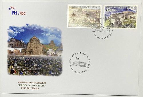 FDC-935 Avrupa 2017 (Kaleler), 09.05.2017, Kars, PTT İlk Gün Zarfı