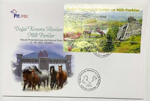 FDC-946 Doğal Koruma Alanları ve Milli Parklar (Spil Dağı), 15.09.2017, Manisa, PTT İlk Gün Zarfı