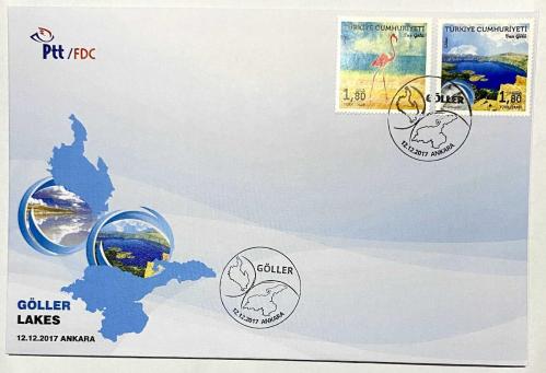 FDC-957 Göller, 12.12.2017, Ankara, PTT İlk Gün Zarfı