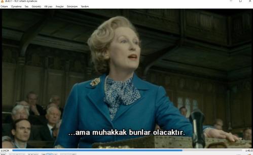 demir leydi  dvd    (PC'de denenmiştir/izlenmiştir)  (the iron lady) meryl streep jim broadbent olivia colman  (margaret thatcher)