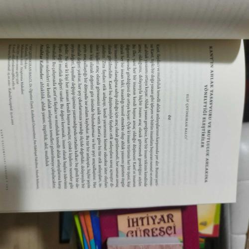 Kant Çalışmaları Dergisi 2023 Yılı 1.Sayısı