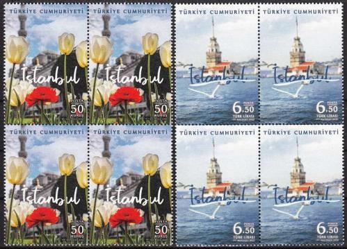 2020 İSTANBUL TAM SERİ DÖRTLÜ BLOK MNH