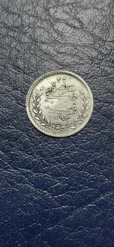 SULTAN 2.ABDÜLHAMİD HAN DÖNEMİ GÜMÜŞ NADİR 20 PARA 1293/8 CÜLUS