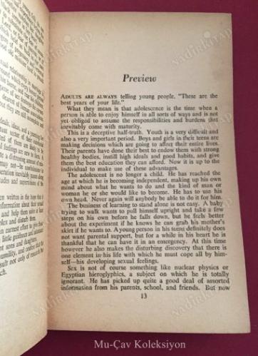 Sex and the Adolescent - Maxine Davis - Four Square Book - İngilizce Kitap - 1966