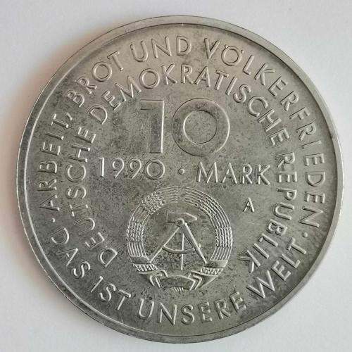 ALMANYA  1990 A   10 MARK  HATIRA  Uluslararası İşçi Bayramı'nın 100. Yıldönümü