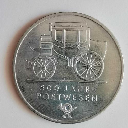 ALMANYA  1990 A    5  MARK  HATIRA  Posta Hizmetlerinin 500. Yıldönümü