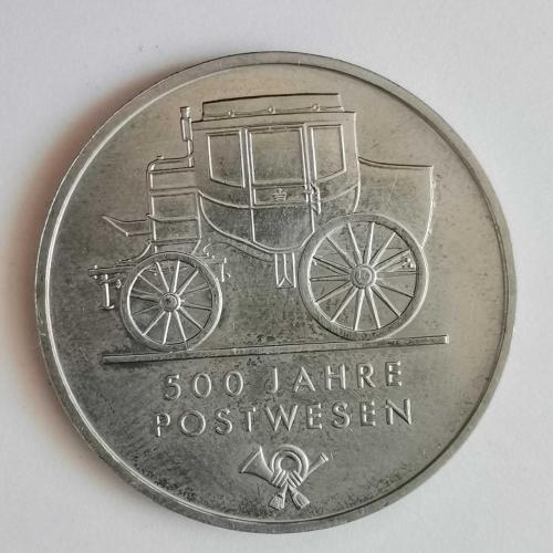 ALMANYA  1990 A    5  MARK  HATIRA  Posta Hizmetlerinin 500. Yıldönümü