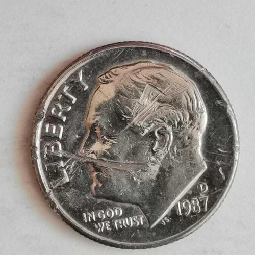 AMERİKA  1987 D     1 DİME   10 CENT