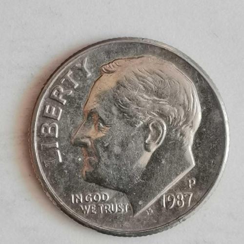 AMERİKA  1987 P     1 DİME   10 CENT