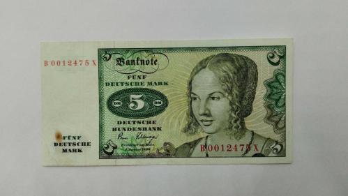 PARA, YÜKSEK KONDİSYONDA 1980 YILI 5 ALMAN MARKI. KOLEKSİYONLUK BİR PARADIR  219