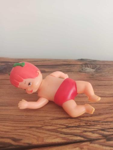 1980ler Palancıoğlu Kurmalı Yüzen Bebek 13 cm - Çalışır Durumda Retro