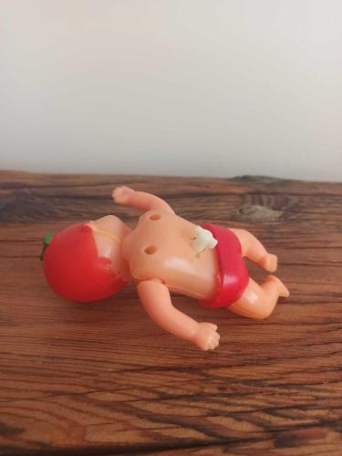 1980ler Palancıoğlu Kurmalı Yüzen Bebek 13 cm - Çalışır Durumda Retro