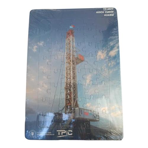 TPIC Yerli Sondaj Kulesi Koca Yusuf TP1500 Puzzle 33x23 cm açılmamış ambalajında